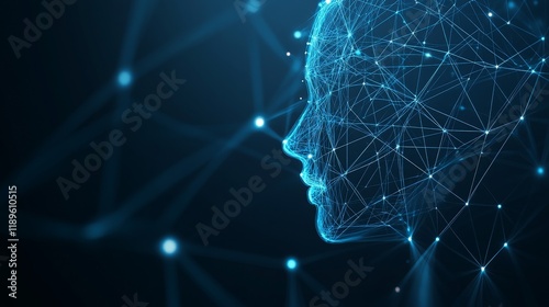 A side-by-side look at a human head, highlighting the relationship between stock and the amalgamation of technology and humanity.