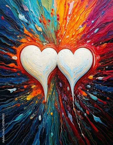 Two hearts coming together as one