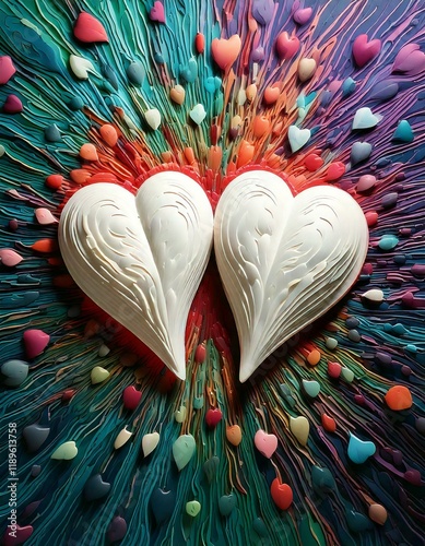 Two hearts coming together as one
