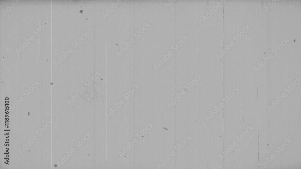 Old film effect on white background. Hard 8mm film scratches and dust.