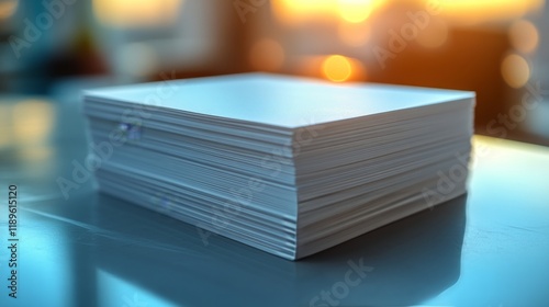 Blank square cards arranged on a dark surface for creative design or gaming use