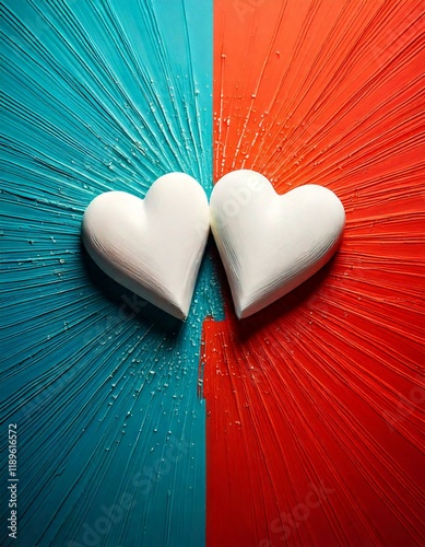 Two hearts coming together as one