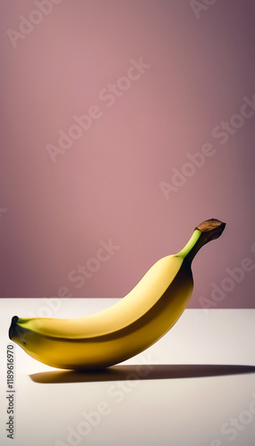 bananan against plain background, ideal to add text photo