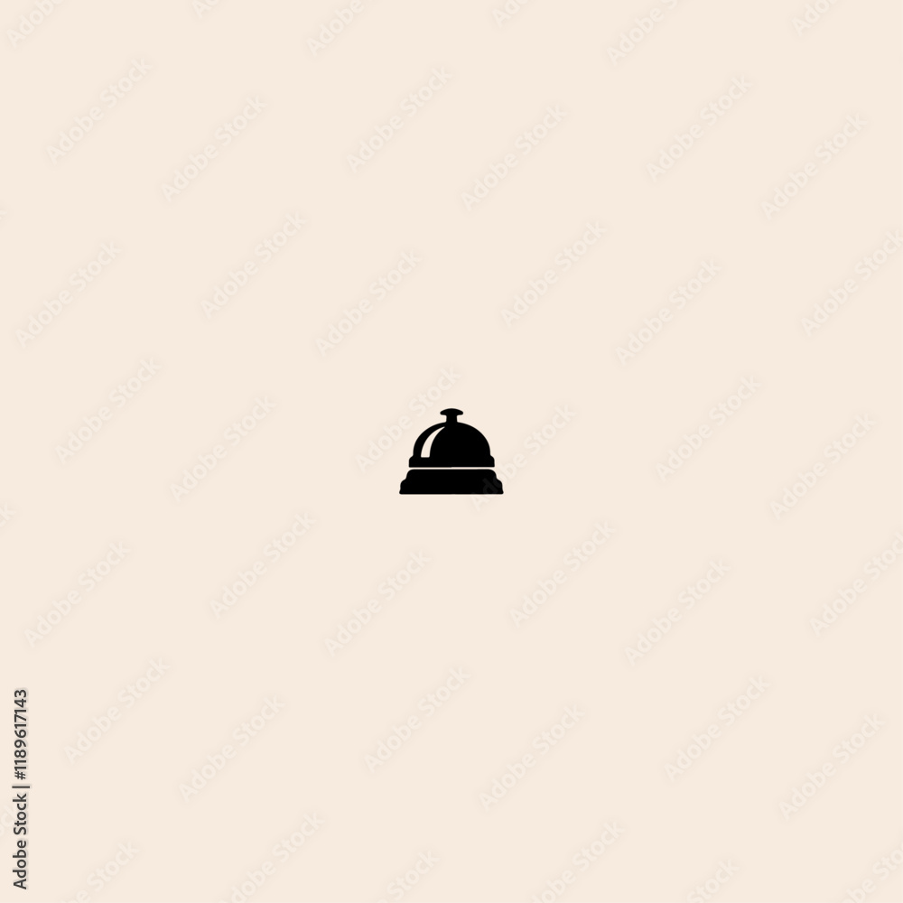 Fototapeta premium Bell icon flat vector design.