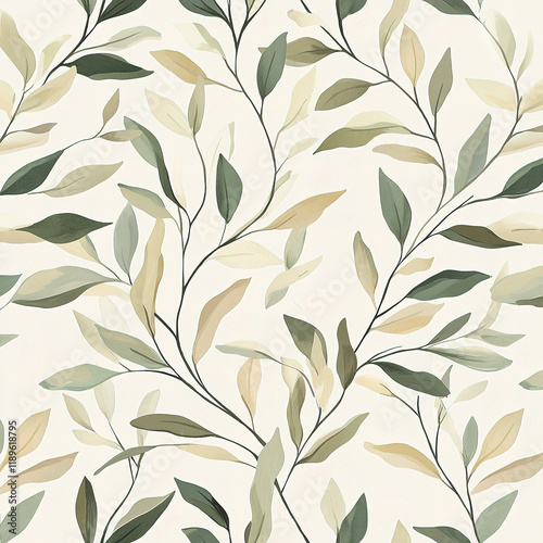 Cascading Elegance: Willow Leaf Design
