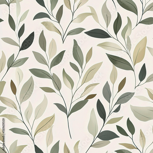 Cascading Elegance: Willow Leaf Design