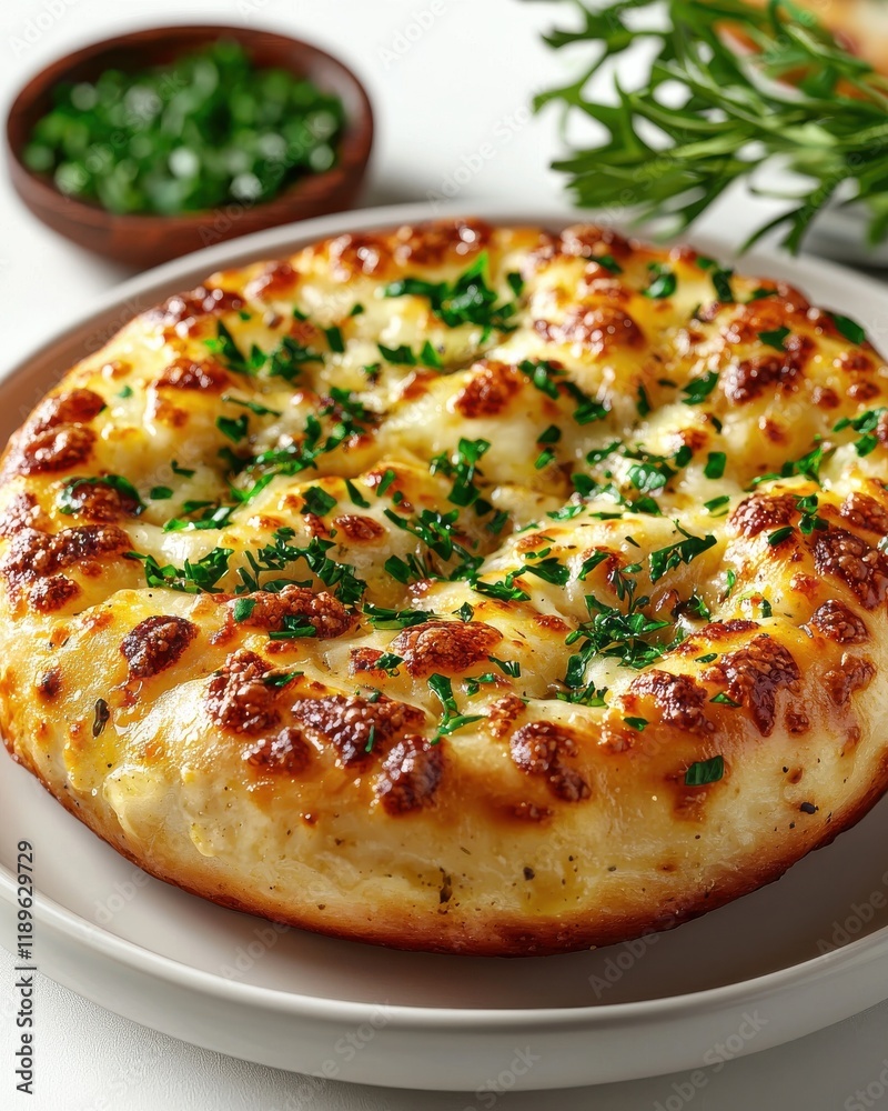 Savory buttery garlic bread isolated on white background food culinary delight close-up comfort food Savory buttery garlic bread isolated on white background food culinary delight close-up comfort food