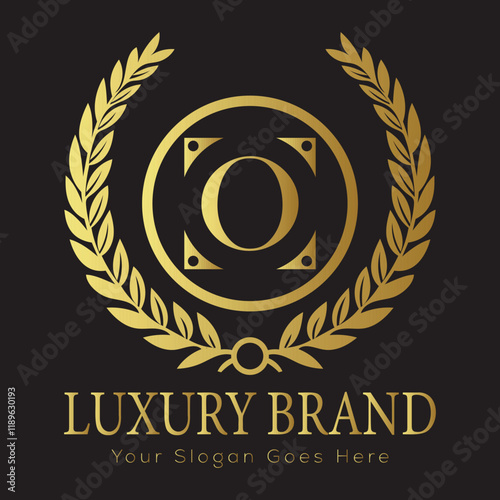Luxury Laurel Wreath Letter Logo Design with Hexagon Frame for Zesty Branding
