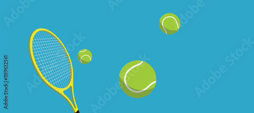 stands on tennis court with tennis racket and tennis ball