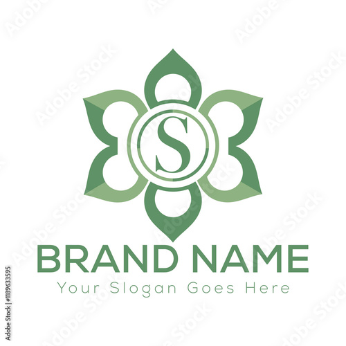 Luxury Laurel Wreath Letter Logo Design with Hexagon Frame for Zesty Branding
