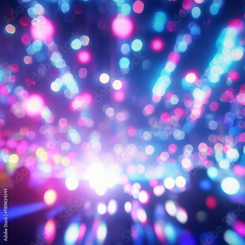 abstract light with blurred background, bokeh, lights on black background
