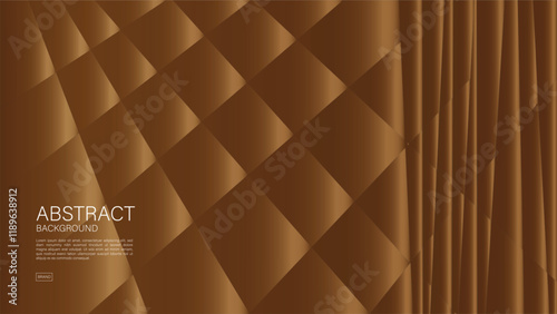 Brown abstract background, polygon graphic, Geometric vector, Minimal Texture, web background, Brown cover design, flyer template, banner, wall decoration, wallpaper, Brown background vector