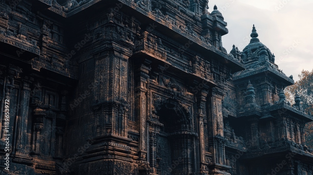 A close-up of the intricate architecture of Raigad Killa, showcasing its historical significance. A close-up of the intricate architecture of Raigad Killa, showcasing its historical significance.