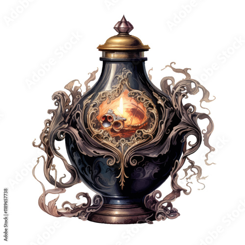 old oil lamp
