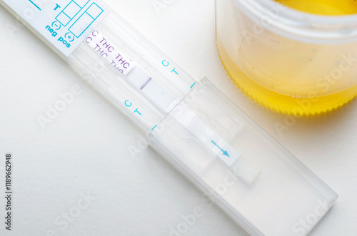 Positive THC Marijuana Test, officially distributed by local police stations