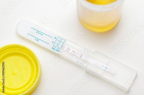 Positive THC Marijuana Drug Test, officially distributed by local police stations.