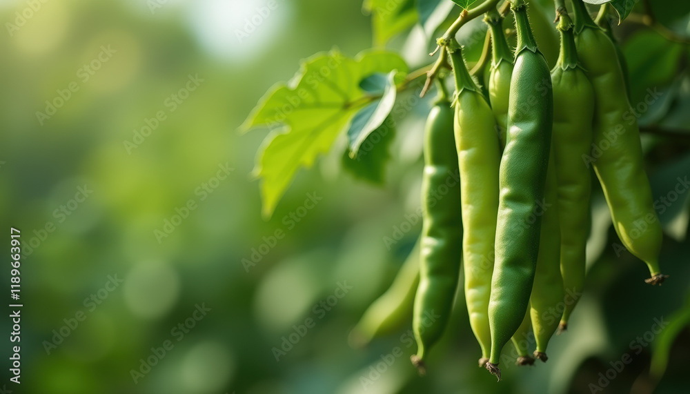 A lush green image of pea pods symbolizing freshness and health on World Pulses Day, celebrating the natural benefits of legumes. A lush green image of pea pods symbolizing freshness and health on World Pulses Day, celebrating the natural benefits of legumes.