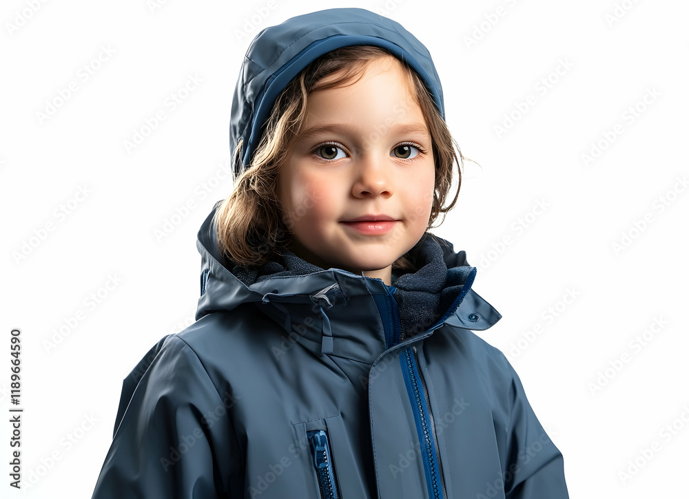 Adorable Child in Stylish Winter Outfit Adorable Child in Stylish Winter Outfit