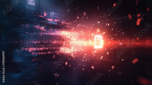 Digital Lock Breaking with Glowing Code Fragments