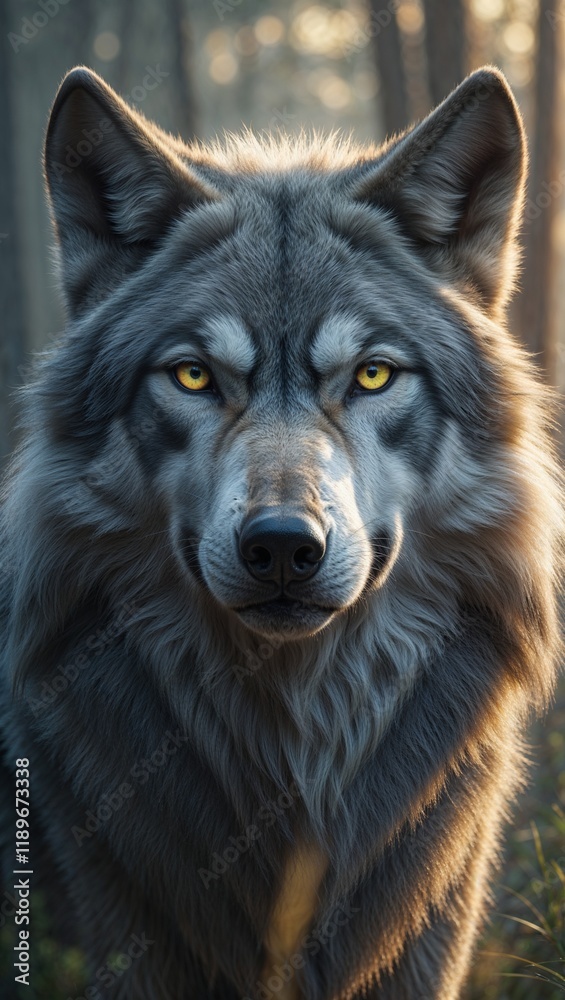 Serene and Powerful Wolf’s Face with Piercing Eyes, Radiating Strength and Wisdom – Aesthetic Wallpaper for Mobile Serene and Powerful Wolf’s Face with Piercing Eyes, Radiating Strength and Wisdom – Aesthetic Wallpaper for Mobile