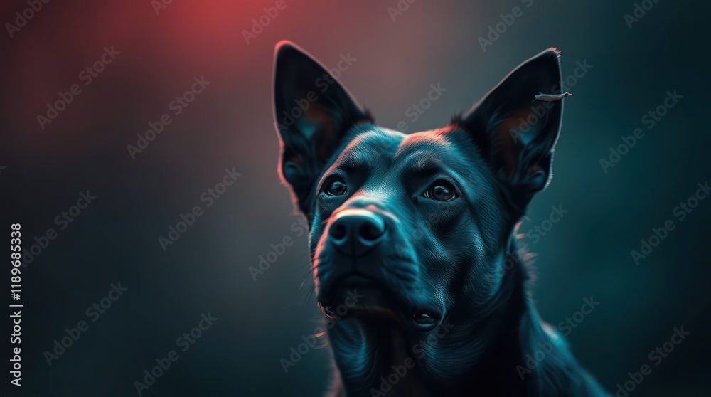 portrait of a dog with blurry background portrait of a dog with blurry background