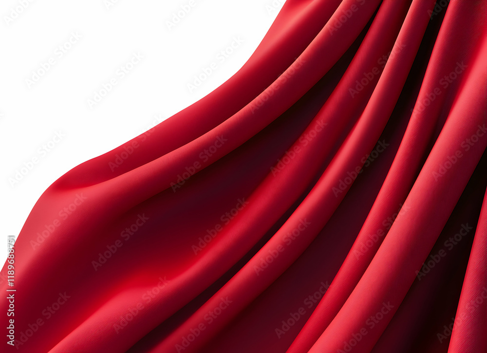 Elegant Red Draped Fabric: A Luxurious Textile Background Elegant Red Draped Fabric: A Luxurious Textile Background