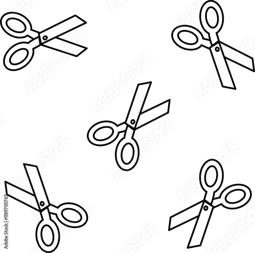 icon vector scrissirs design, with various design shapes, with a hand drawn black outline style for medical. 