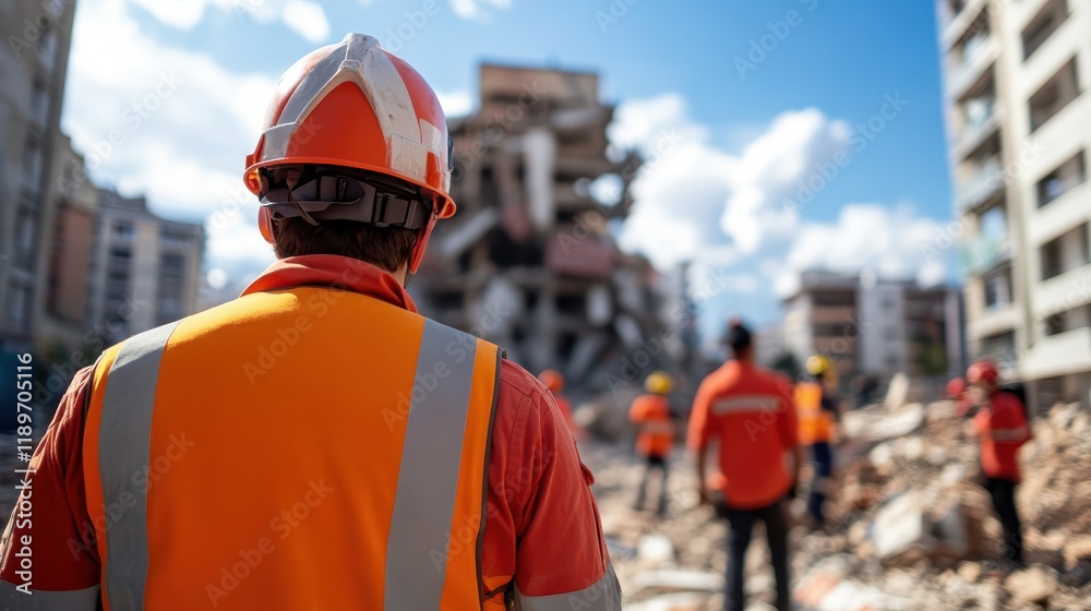 Rescue teams work tirelessly in the aftermath of major earthquake devastation Rescue teams work tirelessly in the aftermath of major earthquake devastation