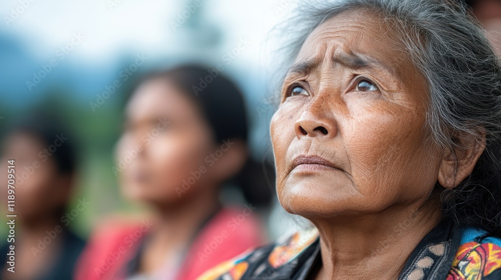 Fototapeta premium Community unity shines as survivors receive vital support after earthquake