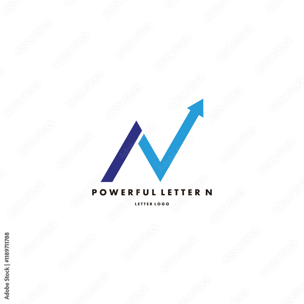Letter N power, up, graphic geometric symbol simple logo vector Letter N power, up, graphic geometric symbol simple logo vector