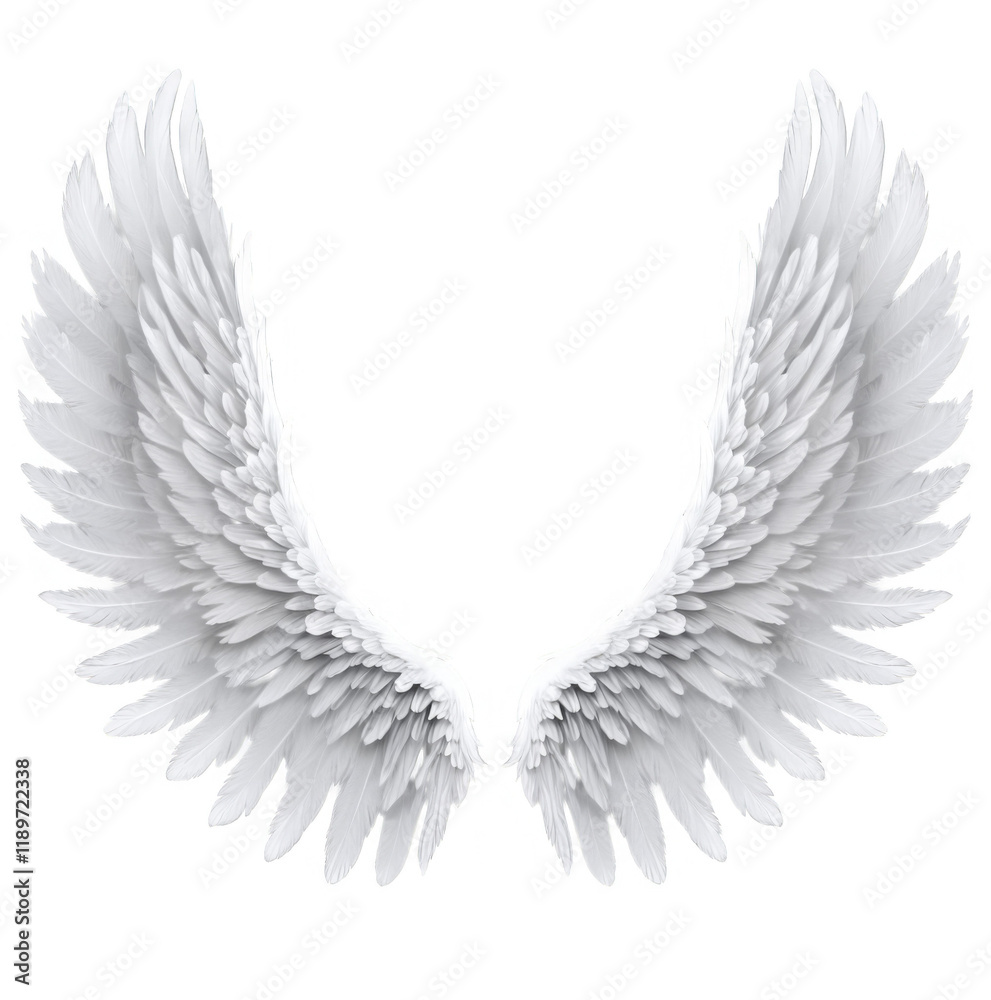 Obraz premium Angel Wings Clipart, Angel Wings Photo Overlays, White Wings