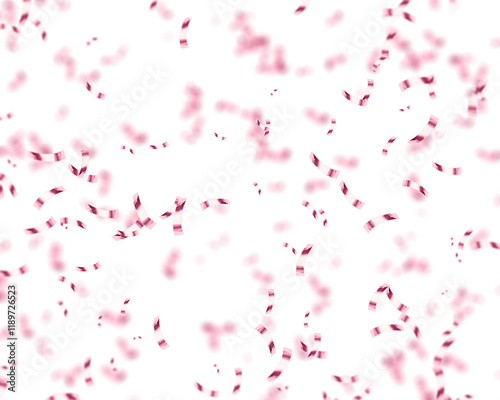 Pink Confetti Clipart, Photo Overlay, Metallic Confetti