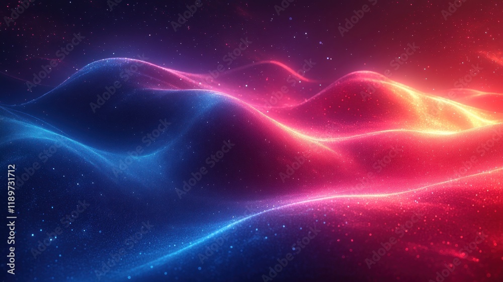 Fototapeta premium Futuristic Abstract Art with Glowing Neon Lines and Dramatic Backlighting Dynamic Composition