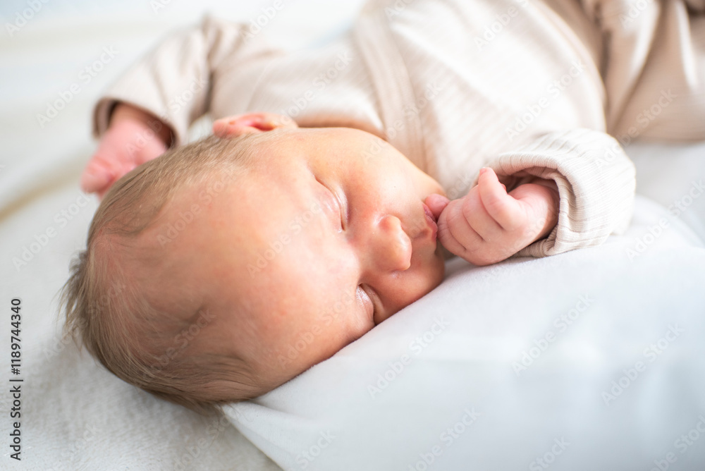 newborn baby, 23 days old, sleeping. newborn baby, 23 days old, sleeping.
