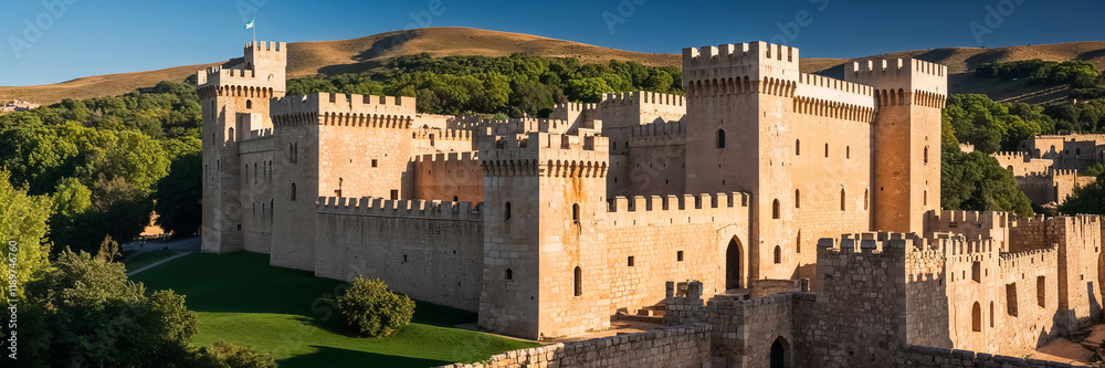 stunning Ajlunsky Castle Jordan, sunny day stunning Ajlunsky Castle Jordan, sunny day
