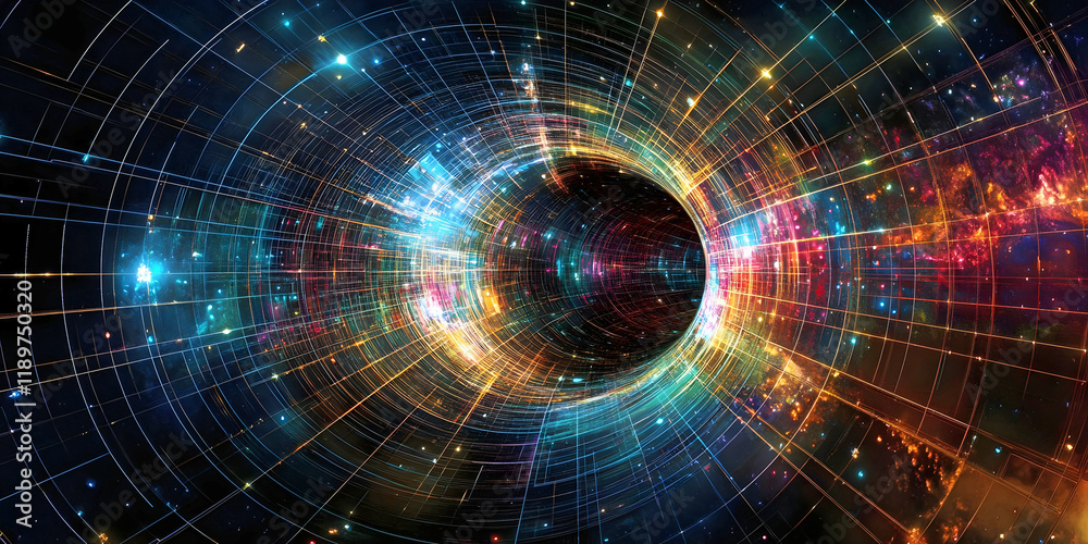 Fototapeta premium abstract burst black hole background, ai generated.