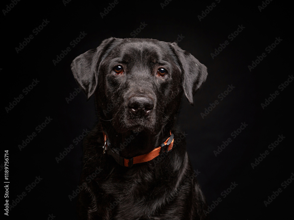 Fototapeta premium cute dog on an isolated background in a studio shot