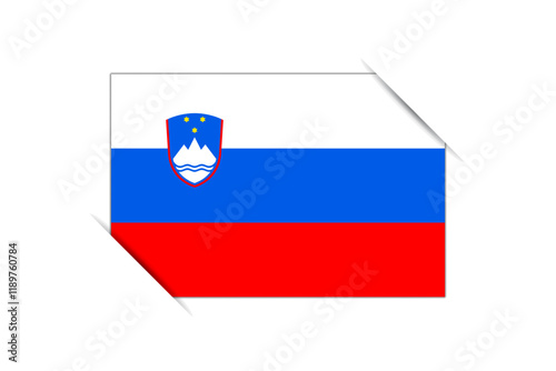Slovenia flag - rectangle colorful flag representing a country cultural identity and heritage. The essence of national pride and unity. Attached by the corners in a paper album Free Download Slovenia flag - rectangle colorful flag representing a country cultural identity and heritage. The essence of national pride and unity. Attached by the corners in a paper album - GFXLoad