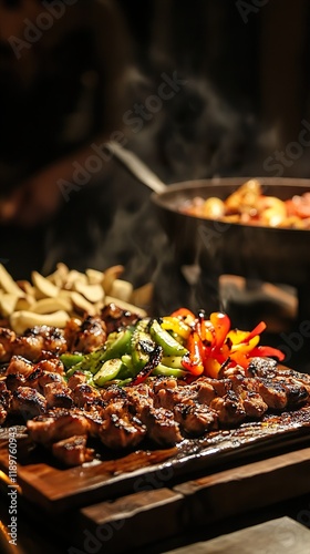 Sizzling Grilled Chicken and Veggie Dinner photo