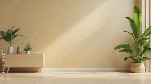 A beige home living room featuring an eating table with chairs, a drawer, and a window that provides natural light. photo