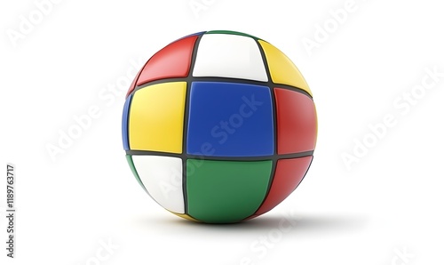 Colorful geometric sphere toy. Free Download Colorful geometric sphere toy. - GFXLoad