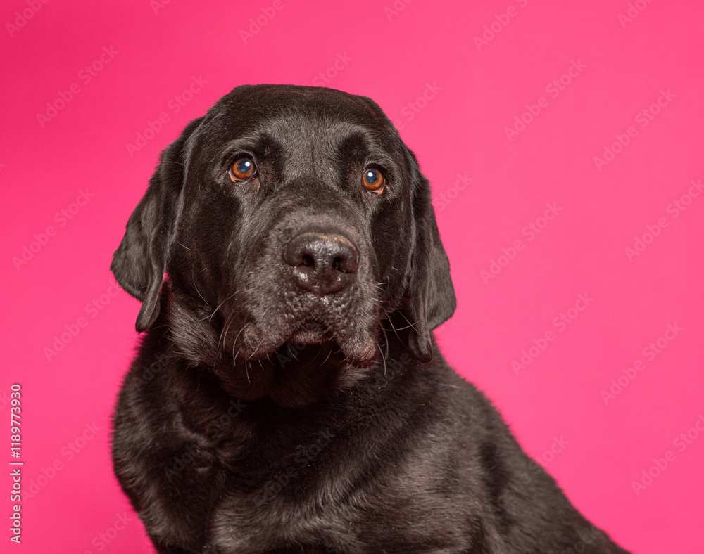 Fototapeta premium cute dog on an isolated background in a studio shot