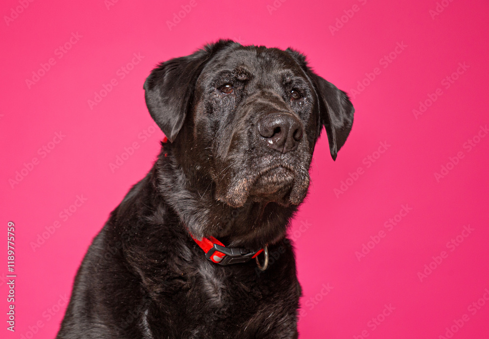 cute dog on an isolated background in a studio shot cute dog on an isolated background in a studio shot