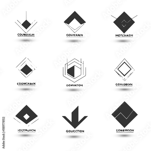 Logo collection, Abstract design concept creative abstract logo collection Logo can be used for icon brand identity finance