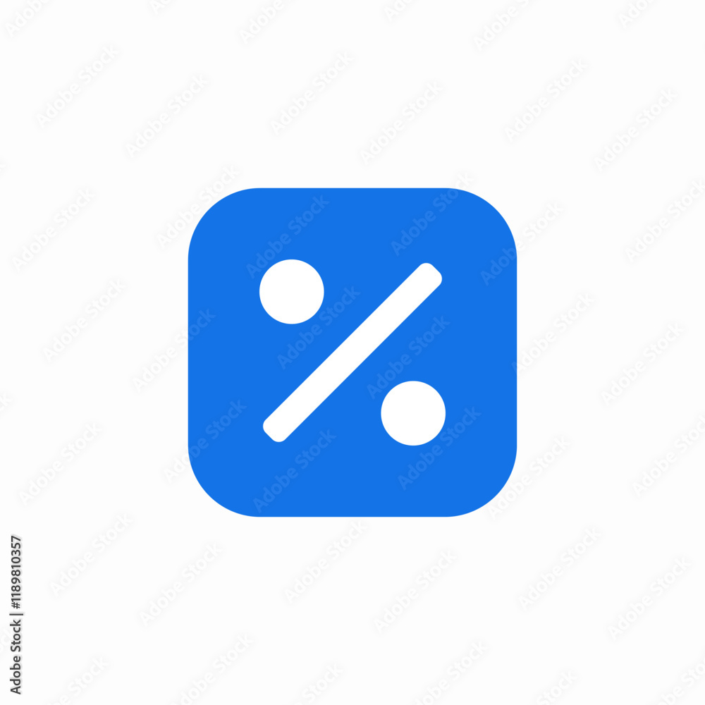 percent count icon sign vector percent count icon sign vector