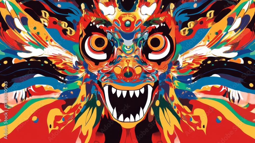 A traditional Chinese opera performance during New Year festivities, with vibrant costumes and makeup. A traditional Chinese opera performance during New Year festivities, with vibrant costumes and makeup.