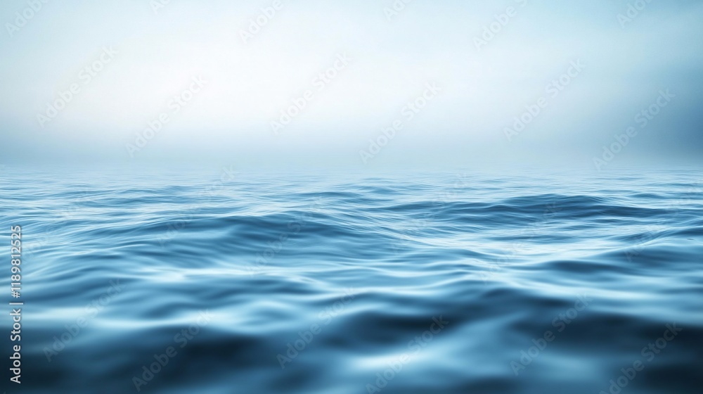 Serene Ocean: A Misty Seascape Serene Ocean: A Misty Seascape