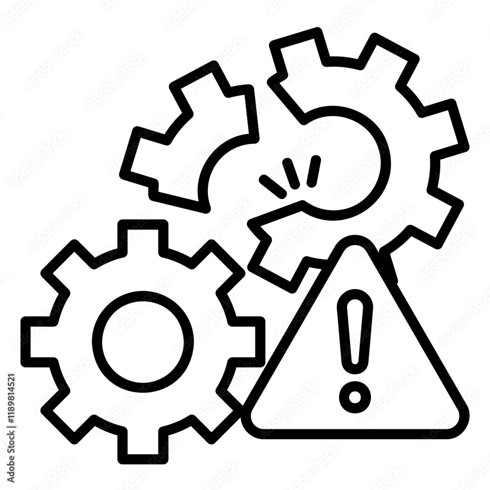 Disruption icon to change business and production processes and systems Disruption icon to change business and production processes and systems