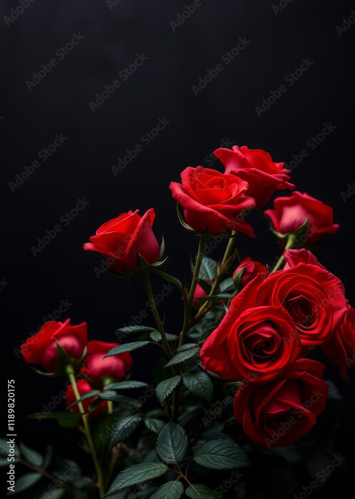 Red roses with dark background flat lay valentines love heart valentine vector romantic day holiday Red roses with dark background flat lay valentines love heart valentine vector romantic day holiday