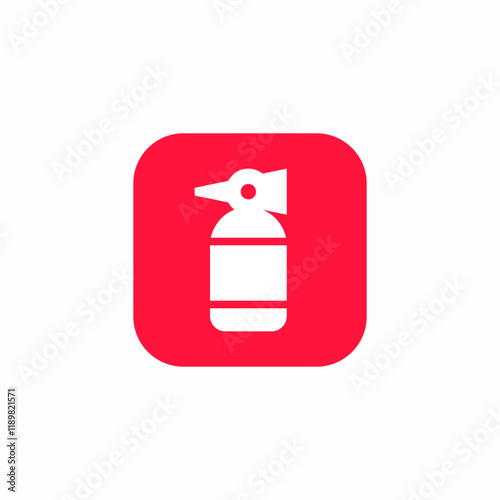 fire extinguisher icon sign vector